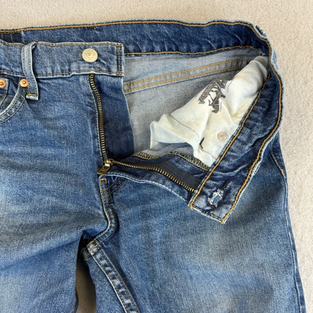 Levis 511 Jeans Mens 31x32 (30x30) Blue Medium Wash Denim Slim Fit Stretch